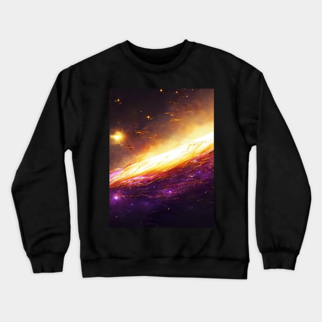 Milky Way In The Void Crewneck Sweatshirt by Gringoface